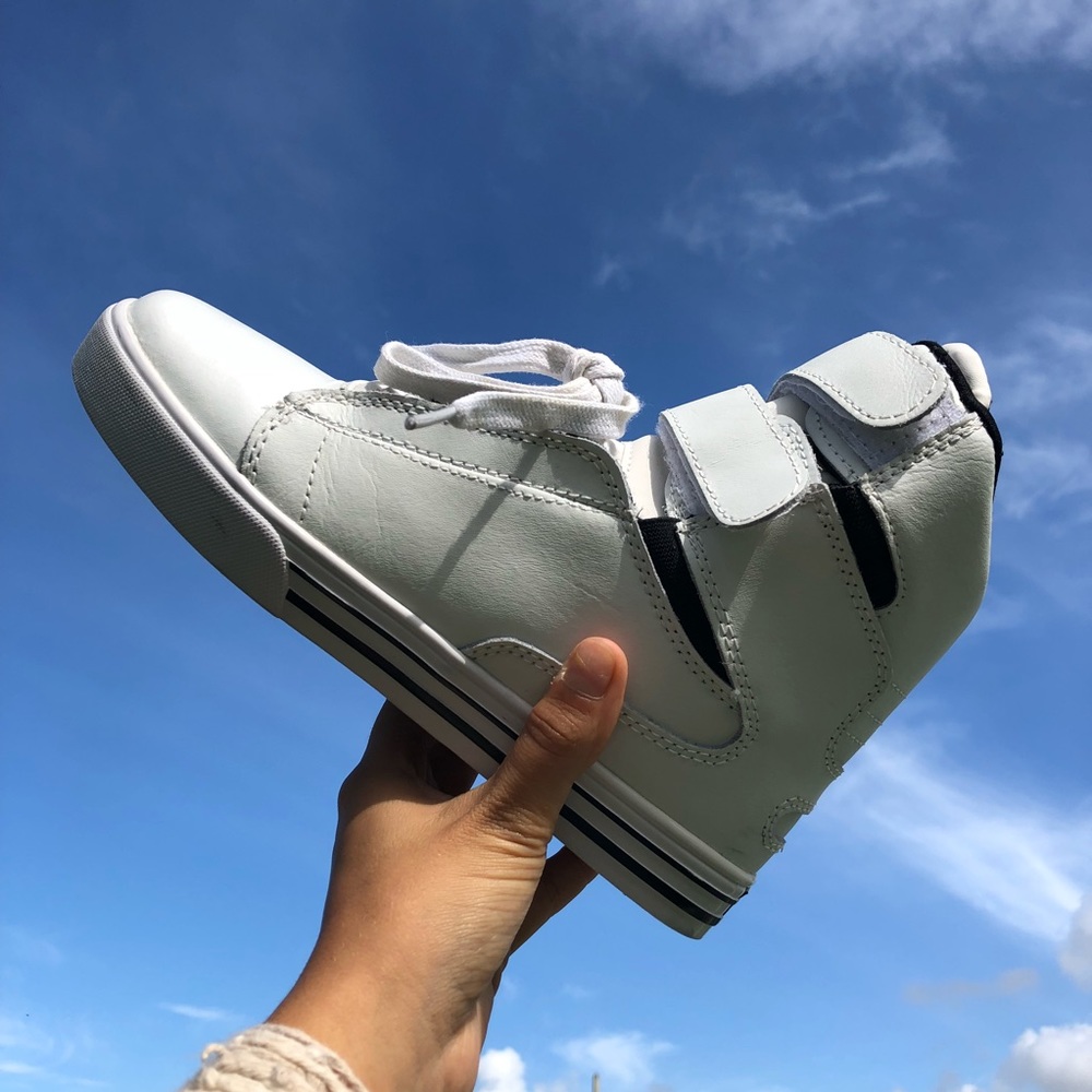 White High Top Supras